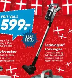 Bilka Ledningsfri støvsuger tilbud