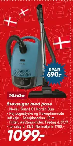 Bilka Miele Støvsuger med pose tilbud