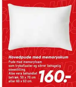 Bilka Hovedpude med memoryskum tilbud