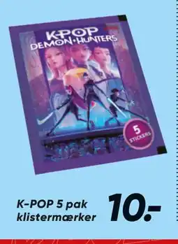 Bilka K-POP 5 pak klistermærker tilbud