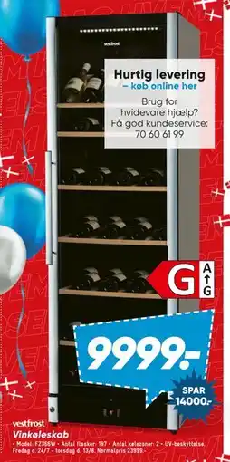 Bilka Vinkøleskab tilbud