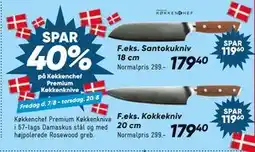 Bilka Spar 40% på Køkkenchef Premium Køkkenknive tilbud