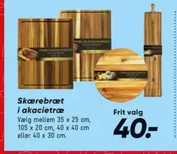 Bilka Skærebræt i akacietræ tilbud