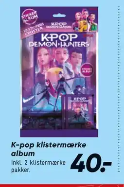 Bilka K-pop klistermærke album tilbud