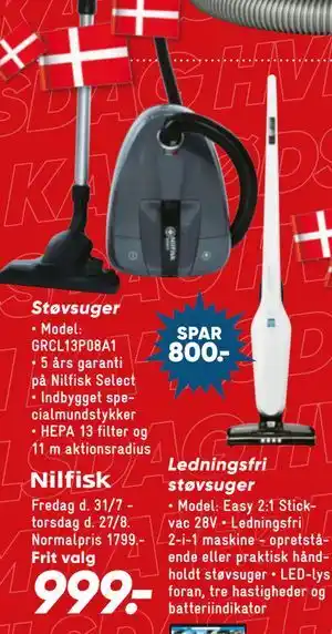 Bilka Nilfisk Støvsuger tilbud