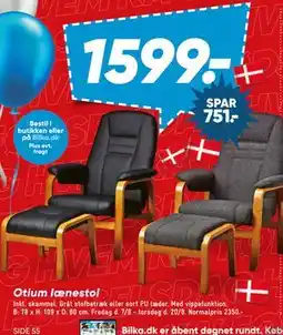 Bilka Otium lænestol tilbud