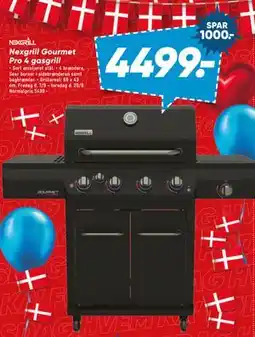Bilka Nexgrill Gourmet Pro 4 gasgrill tilbud
