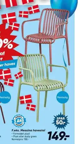 Bilka Messina havestol tilbud
