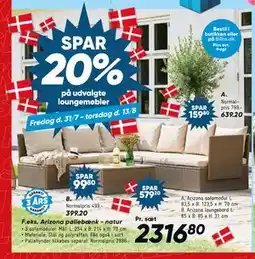 Bilka SPAR 20% på udvalgte loungemøbler tilbud