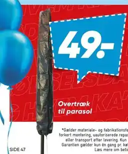 Bilka Overtræk til parasol tilbud
