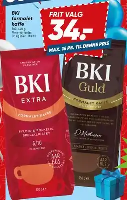 Bilka BKI formalet kaffe tilbud
