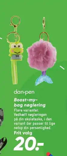Bilka Boost-my-bag nøglering tilbud