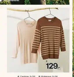 Bilka Strikbluse med 3/4 ærmer tilbud