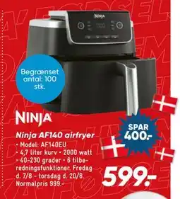 Bilka Ninja AF140 airfryer tilbud