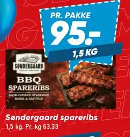 Bilka Søndergaard spareribs tilbud