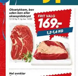 Bilka Oksetykkam, bov uden ben eller oksespidsbryst tilbud