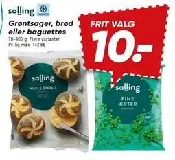 Bilka Grøntsager, brød eller baguettes tilbud