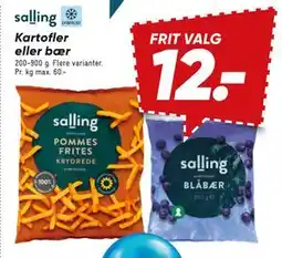 Bilka Kartofler eller bær tilbud