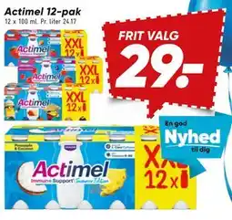 Bilka Actimel 12-pak tilbud