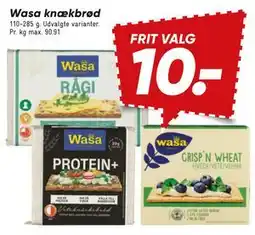Bilka Wasa knækbrød tilbud