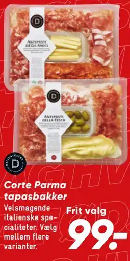 Bilka Corte Parma tapasbakker tilbud