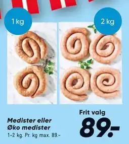 Bilka Medister eller Øko medister tilbud