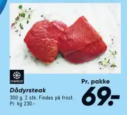 Bilka Dådyrsteak tilbud