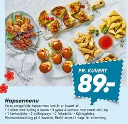 Bilka Hapsermenu tilbud