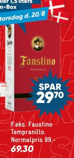 Bilka Faustino Tempranillo tilbud