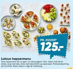 Bilka Luksus hapsermenu tilbud