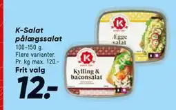 Bilka K-Salat pålægssalat tilbud