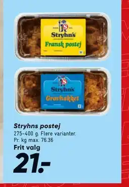 Bilka Stryhns postej tilbud