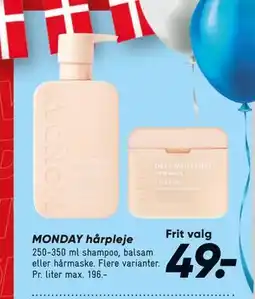 Bilka MONDAY hårpleje tilbud