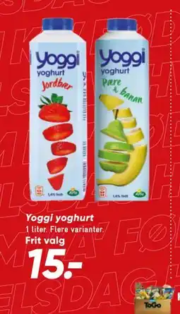 Bilka Yoggi yoghurt tilbud