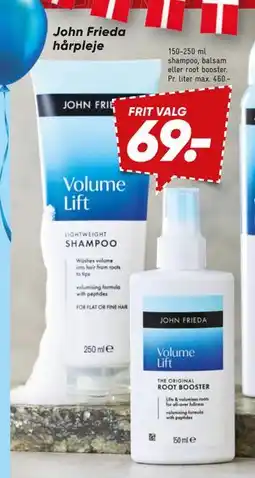 Bilka John Frieda hårpleje tilbud