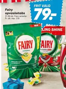 Bilka Fairy opvasketabs tilbud