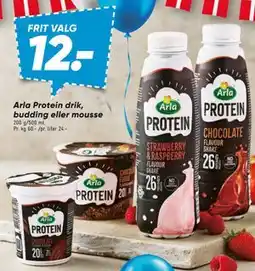 Bilka Arla Protein drik, budding eller mousse tilbud
