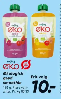Bilka Økologisk grød smoothie tilbud
