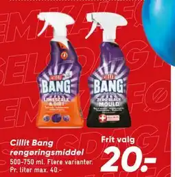 Bilka Cillit Bang rengøringsmiddel tilbud