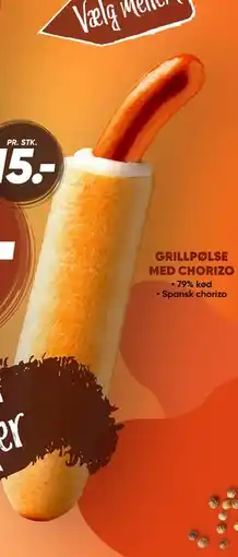 Bilka GRILLPØLSE MED CHORIZO tilbud