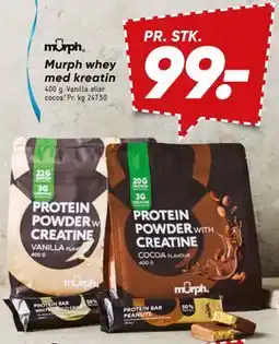 Bilka Murph whey med kreatin tilbud