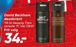 Bilka David Beckham deodorant tilbud