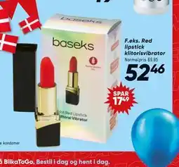 Bilka Red lipstick klitorisvibrator tilbud