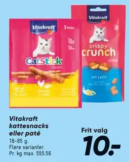 Bilka Vitakraft kattesnacks eller paté tilbud