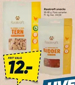 Bilka Raakraft snacks tilbud