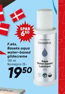 Bilka Baseks aqua water-based glidecreme tilbud