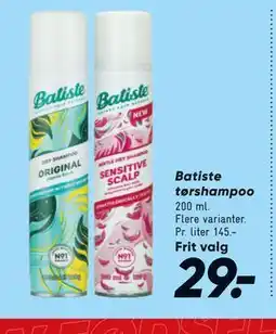 Bilka Batiste tørshampoo tilbud