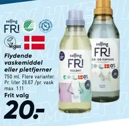 Bilka Flydende vaskemiddel eller pletfjerner tilbud