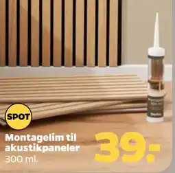 Netto Montagelim til akustikpaneler tilbud