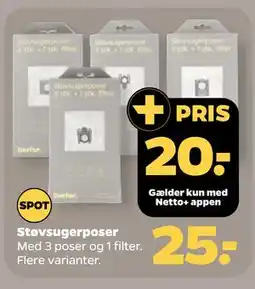 Netto Støvsugerposer tilbud